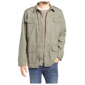 1901 Canvas Military Shirt Jacket In Green men’s M